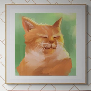 Orange Cat Art Print