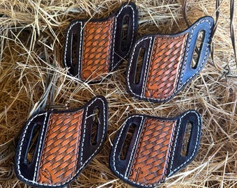 Hand Tooled Leather Knife Sheath | Belt | Handmade | Western Accessories