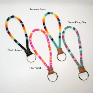 Handmade Seed Bead Wristlet Keychain: Native Style Beadwork image 10
