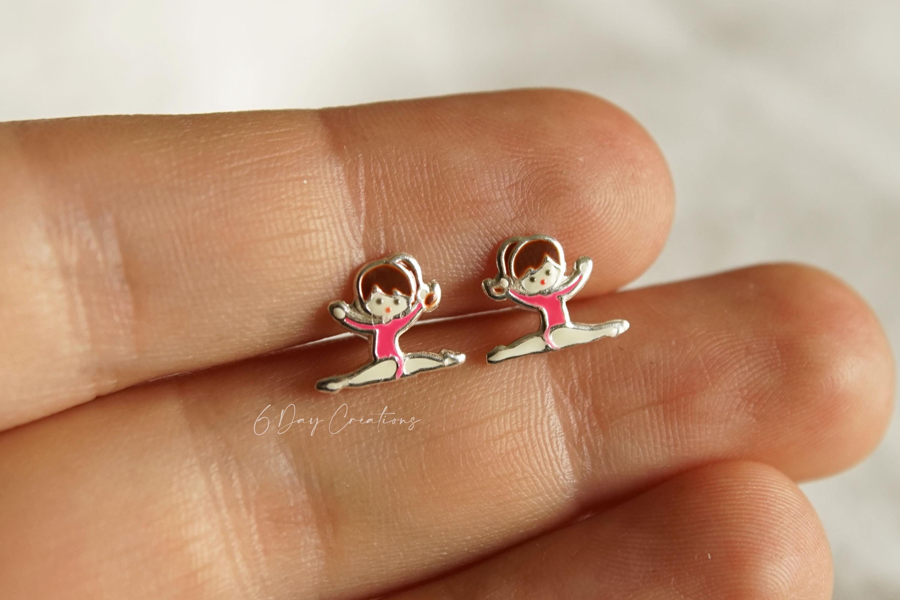 Gymnast Necklace Or Charm Sterling Silver Gymnastic Charm, Gift For Girls, Gift For Her, Gymnast