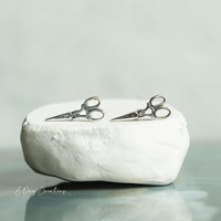 PAPAOZHU Creative S925 Silver Scissors Stud Earrings For Women Girls Simple Funny Earring Personality Ear Accessories Everyday Wear I.255856647