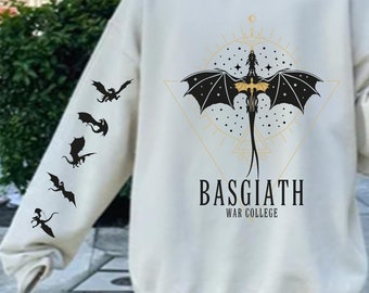 Dragon Rider Sweatshirt,Basgiath War College Hoodie,Fourth Wing ,Die Or Fly Tee,Riders Quadrant Tee, Women Gift Tee,Dragons Print on Sleeve