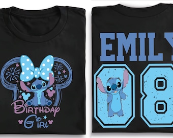 Disney Stitch Birthday Girl Shirt, Disney Stitch Birthday Girl Shirt,, Stitch Birthday Shirt, Disney Stitch Tee, Disney Stitch Besties Shirt