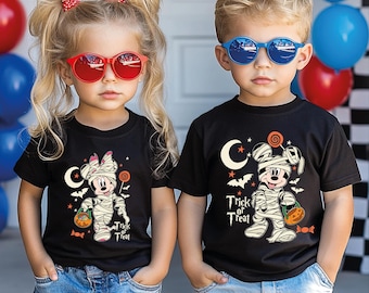 Comfort Colors® Retro Mickey & Friends Halloween Shirt, Disney Characters Halloween Shirt, Halloween Party Tee, Disney Halloween Party Shirt