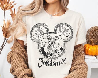 Disney Mickey Friends Halloween  Shirt, Mickey and Friends Ghost Sweatshirt, Retro Mickey Spooky Shirt, Disney Halloween Hoodie