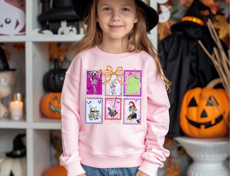 Nightmare Before Christmas Coquette Sweatshirt, Disney Coquette Bow Sweatshirt, Disney Halloween,Oogie Boogie Bash 2025,Jack Skellington Sally