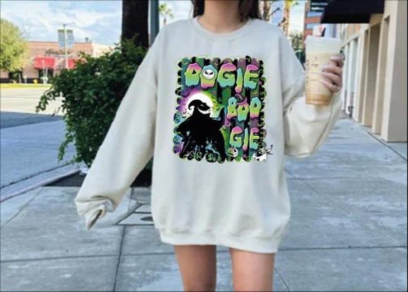 Boogie Man Sweatshirt, Halloween Boogie Sweatshirt, The Nightmare Before Christmas, Oogie Boogie Boogieman, Family Halloween Party 2025