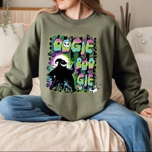 Boogie Man Sweatshirt, Halloween Boogie Sweatshirt, The Nightmare Before Christmas, Oogie Boogie Boogieman, Family Halloween Party 2025