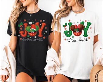 Joy To The World  Christmas Shirt, Disney Christmas Shirt, Epcot Christmas Shirt, Disney World Christmas Shirt, World Traveler Shirt,