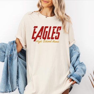 Comfort Colors® Custom Mascot Shirt, Personalized School Spirit, Team Mascot Shirts, Teacher Shirt, Sports Team, Football Volleyball Team