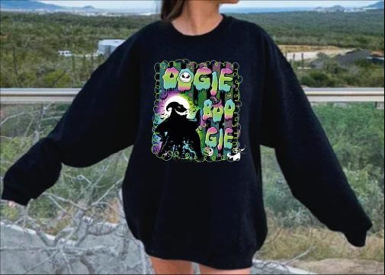 Boogie Man Sweatshirt, Halloween Boogie Sweatshirt, The Nightmare Before Christmas, Oogie Boogie Boogieman, Family Halloween Party 2025