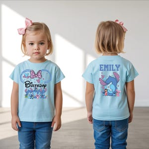Birthday Girl Shirt, Personalized Birthday Shirt, Disney Stitch Birthday Sweatshirt, Custom Stitch Birthday Shirt, WDW Family Vacation Tee,