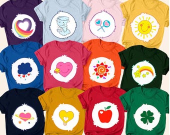 Care Bear Costume Shirt, Custom Care Bear Group Shirt, Care Bear T-Shirts, Halloween Group Costume shirts, Halloween Custom, Matching Family