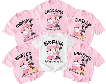 Custom Birthday Shirt, Minnie Mouse Birthday Girl Shirt, Disneyland Birthday Party, Birthday Gift, Disneyland Birthday Trip