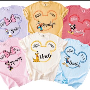 Comfort Colors® Disney family shirts, Disney Shirts, Disney matching 2025, Disney trip, Disney world shirt, Disney vacation, Disney Squad