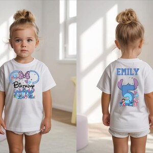 Birthday Girl Shirt, Personalized Birthday Shirt, Disney Stitch Birthday Sweatshirt, Custom Stitch Birthday Shirt, WDW Family Vacation Tee,