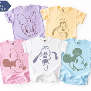 Comfort Colors®Retro Minnie Mouse Crop Shirt,  Vintage Mickey, Disney Vacation Shirt, Disneyland Minnie Shirt, Magic Kingdom Shirt Classic