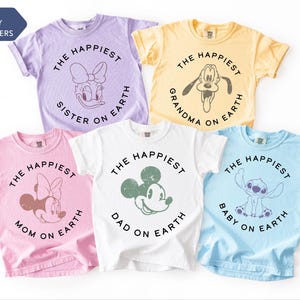 Comfort Colors®Retro The Happiest Minnie Mouse  Shirt,  Vintage Mickey, Disney Vacation Shirt, Disneyland Minnie Shirt, Magic Kingdom Shirt