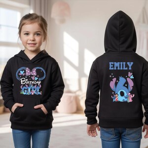 Birthday Girl Shirt, Personalized Birthday Shirt, Disney Stitch Birthday Sweatshirt, Custom Stitch Birthday Shirt, WDW Family Vacation Tee,