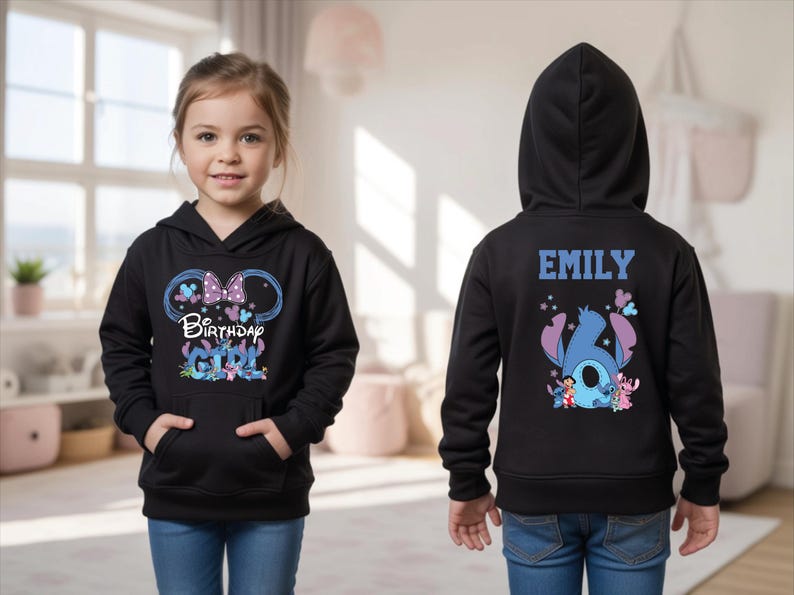 Birthday Girl Shirt, Personalized Birthday Shirt, Disney Stitch Birthday Sweatshirt, Custom Stitch Birthday Shirt, WDW Family Vacation Tee,