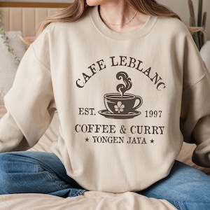 Cafe Leblanc T-shirt Sweatshirt Hoodie, Persona 5 Shirt, Game Shirt, Coffee & Curry, Megami Tensei Shirt, Makoto Yuki Shirt, Persona Shirt
