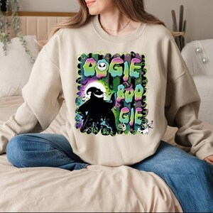 Boogie Man Sweatshirt, Halloween Boogie Sweatshirt, The Nightmare Before Christmas, Oogie Boogie Boogieman, Family Halloween Party 2025