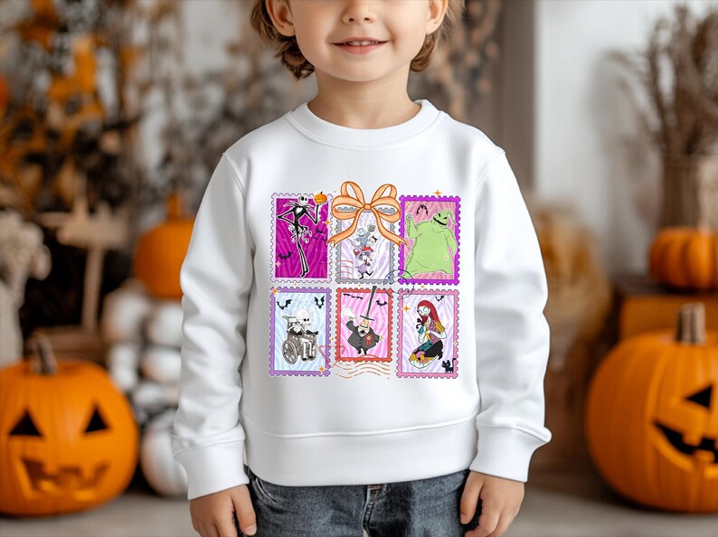 Nightmare Before Christmas Coquette Sweatshirt, Disney Coquette Bow Sweatshirt, Disney Halloween,Oogie Boogie Bash 2025,Jack Skellington Sally