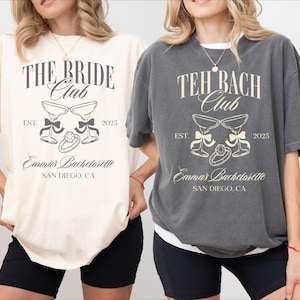 The Bach Club Bachelorette  Comfort ColorsShirts Bach Shirt Social Club Bach Club Shirts Bachelorette Party Shirts Bachelorette Shirts