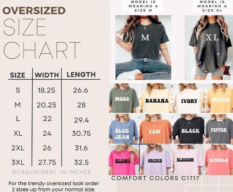 a women's size chart for a t - shirt