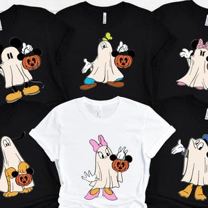 Disney Mickey Friends Halloween  Shirt, Mickey and Friends Ghost Shirt, Retro Mickey Spooky Shirt, Disney Halloween Outfit