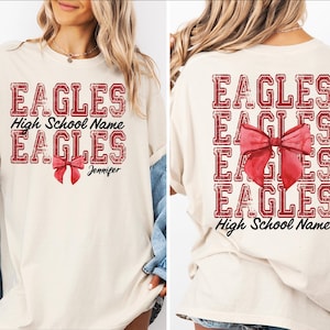 Comfort Colors® Custom Mascot Shirt, Personalized School Spirit, Team Mascot Shirts, Teacher Shirt, Sports Team, Football Volleyball Team
