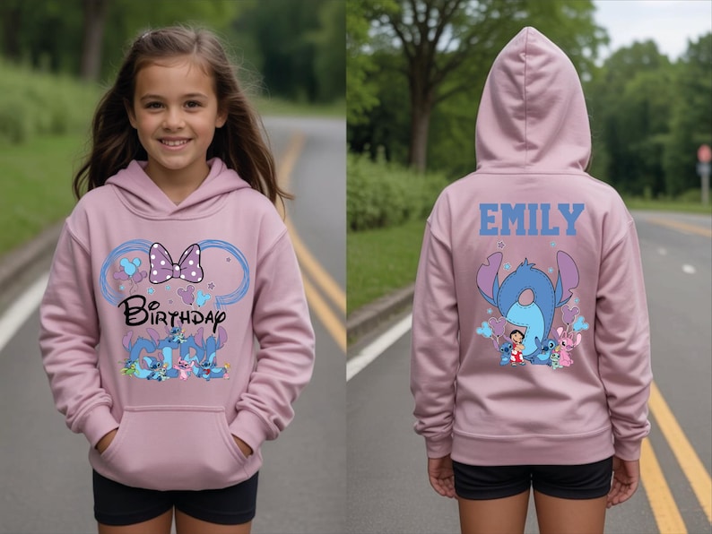 Birthday Girl Shirt, Personalized Birthday Shirt, Disney Stitch Birthday Sweatshirt, Custom Stitch Birthday Shirt, WDW Family Vacation Tee,
