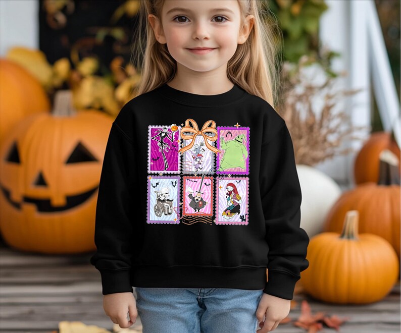 Nightmare Before Christmas Coquette Sweatshirt, Disney Coquette Bow Sweatshirt, Disney Halloween,Oogie Boogie Bash 2025,Jack Skellington Sally
