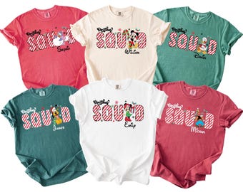 Disney Christmas Sweatshirt, mickey minnie christmas party, family disney christmas shirt, christmas matching shirt, disney christmas
