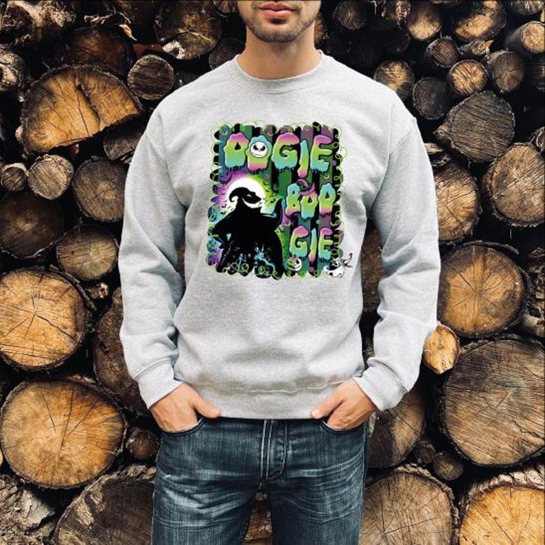 Boogie Man Sweatshirt, Halloween Boogie Sweatshirt, The Nightmare Before Christmas, Oogie Boogie Boogieman, Family Halloween Party 2025