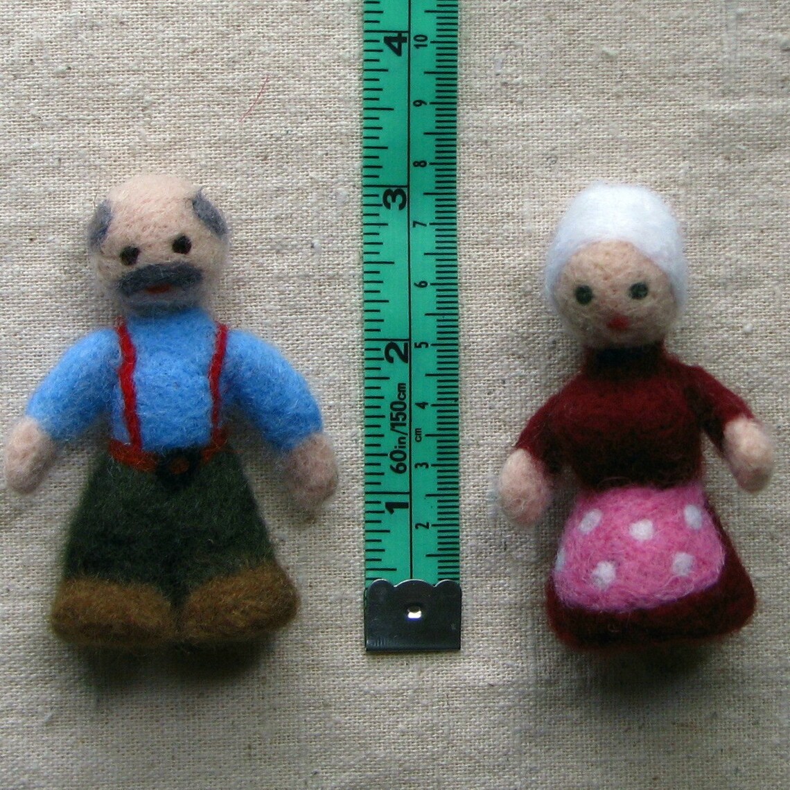 Grandma and Grandpa Dolls Miniature Doll Senior Couple | Etsy