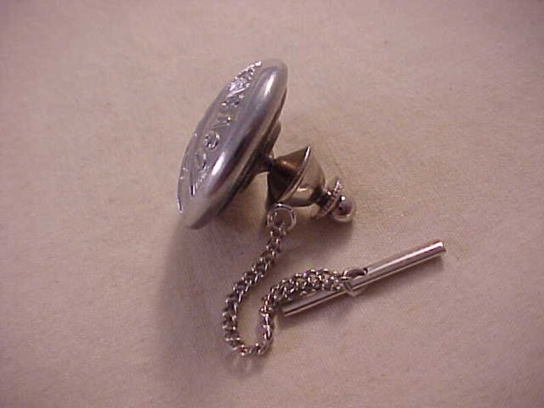 Vintage Chicago Fire Department Uniform Button Tie Tack