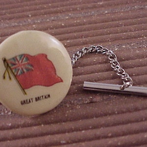 British Flag Tie Tack - Vintage Great Britain Flag