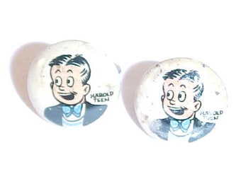 Kelloggs Pep Pin Cartoon Character Harold Teen Cuff Links