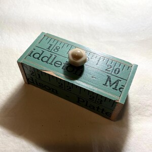 Green Yardstick Keepsake Box