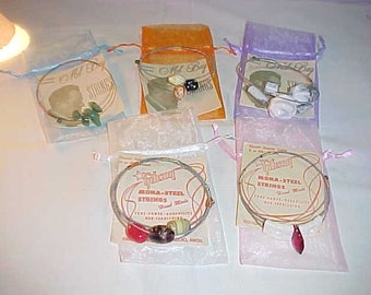 5 Guitar String Bangle Bracelets Wholesale Lot