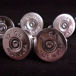 PRICE REDUCED Shotgun Cufflinks Gift Set / Wedding Set 12 Gauge Shotgun Cuff Links 5 Pair / Wedding Cufflinks / Groomsmen Gift Gifts For Men