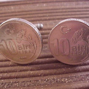 Turkey Coin Cuff Links