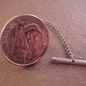 Brazil Coin Tie Tack