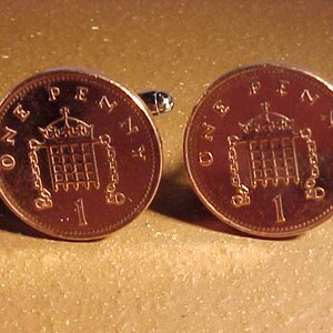 England Coin Cuff Links