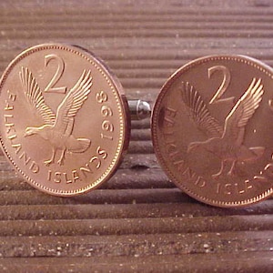 Faukland Islands Coin Cuff Links