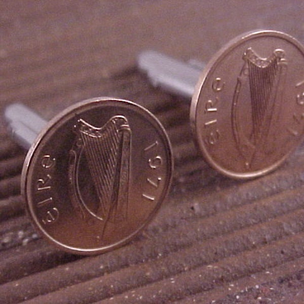 Irland Münze Manschettenknöpfe - kostenloser Versand in die USA