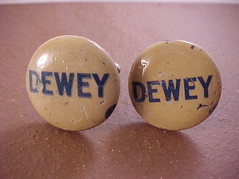 Thomas Dewey Vintage Political Campaign Button Cuff Links Free Shipping to USA image 1