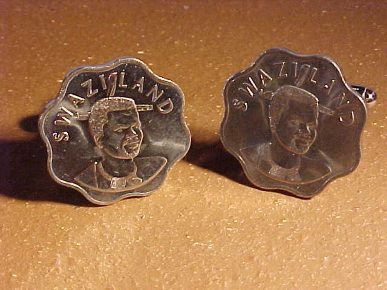 Swaziland Coin Cuff Links