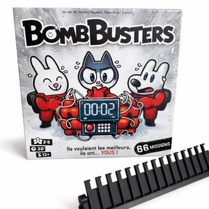Suporte para Peças do Jogo Bomb Busters: Acessório para Jogo de Tabuleiro Impresso em 3D, Dobrável e Organizador